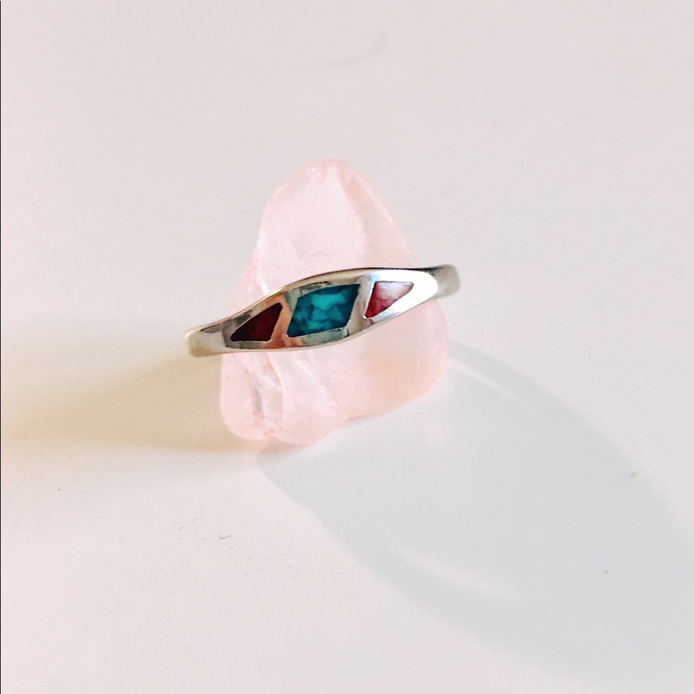Silver + turquoise ring